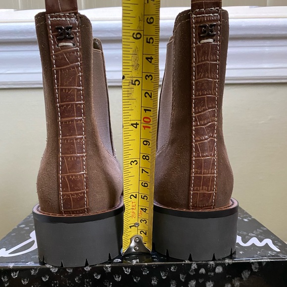 New Sam Edelman Jaclyn Waterproof Suede Chelsea Boots size 8 - Picture 10 of 11